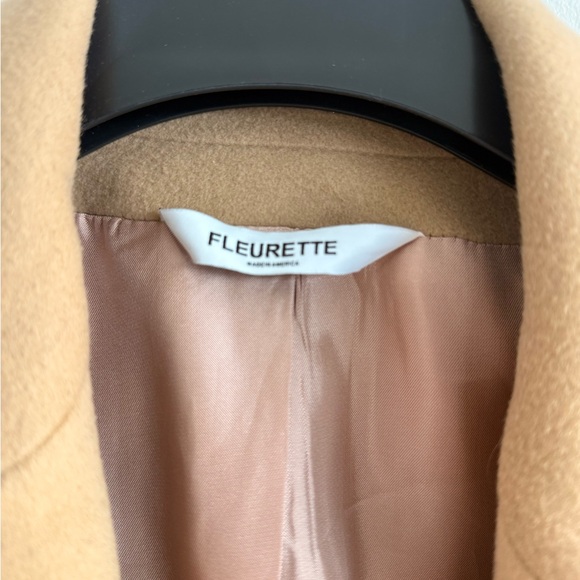 Fleurette Women’s Camel Overcoat - 100% wool - Picture 2 of 6